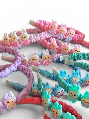 Set of 12 Thin Monster Headbands in Multiple Colors